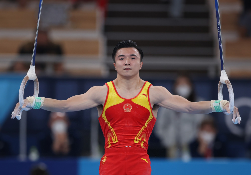 东京奥运会 体操 刘洋夺得男子吊环冠军